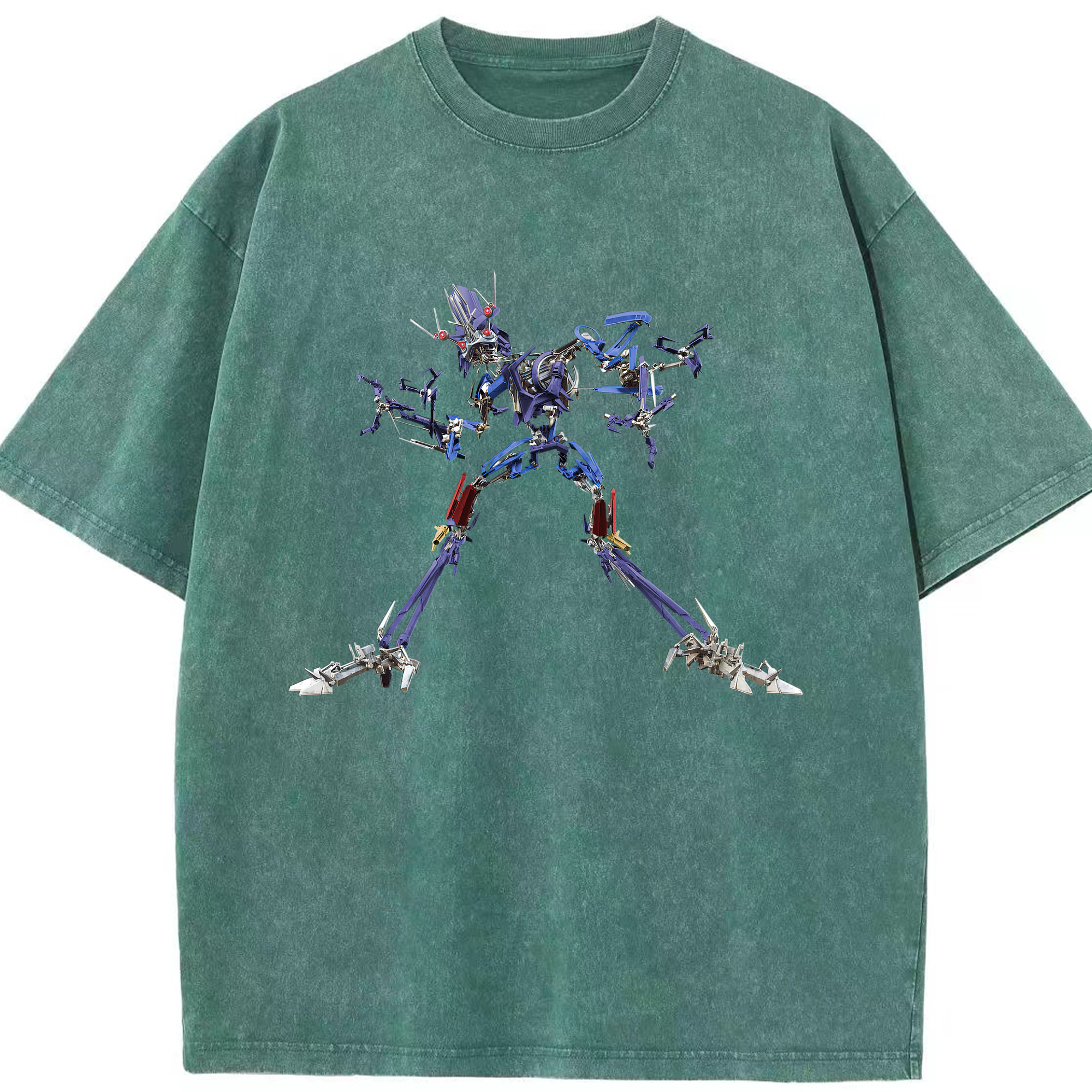 （画像用）  綿100% ヴィンテージ風 半袖Tシャツ（フロントプリント）